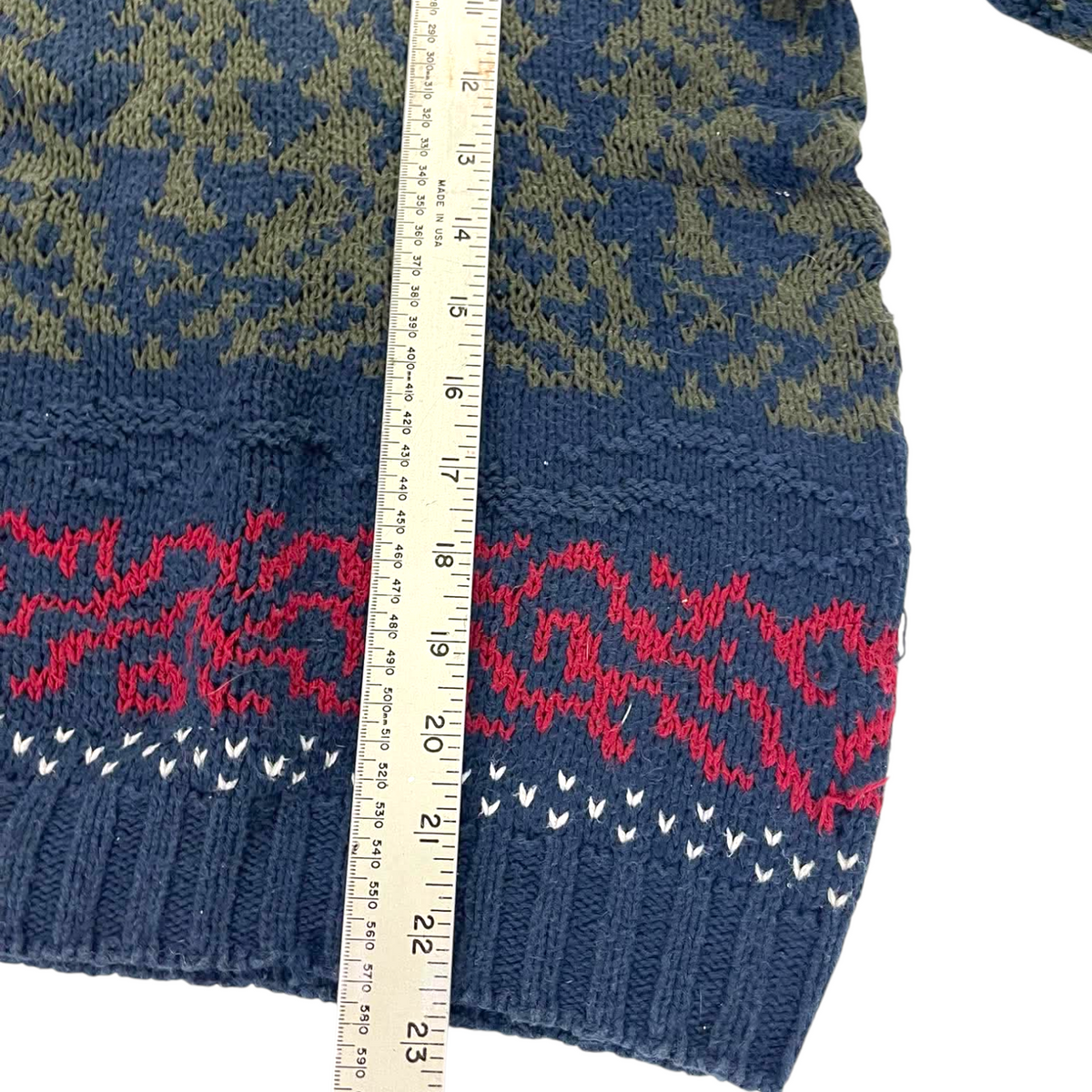 REI 90S 100% COTTON KNIT SWEATER (M)