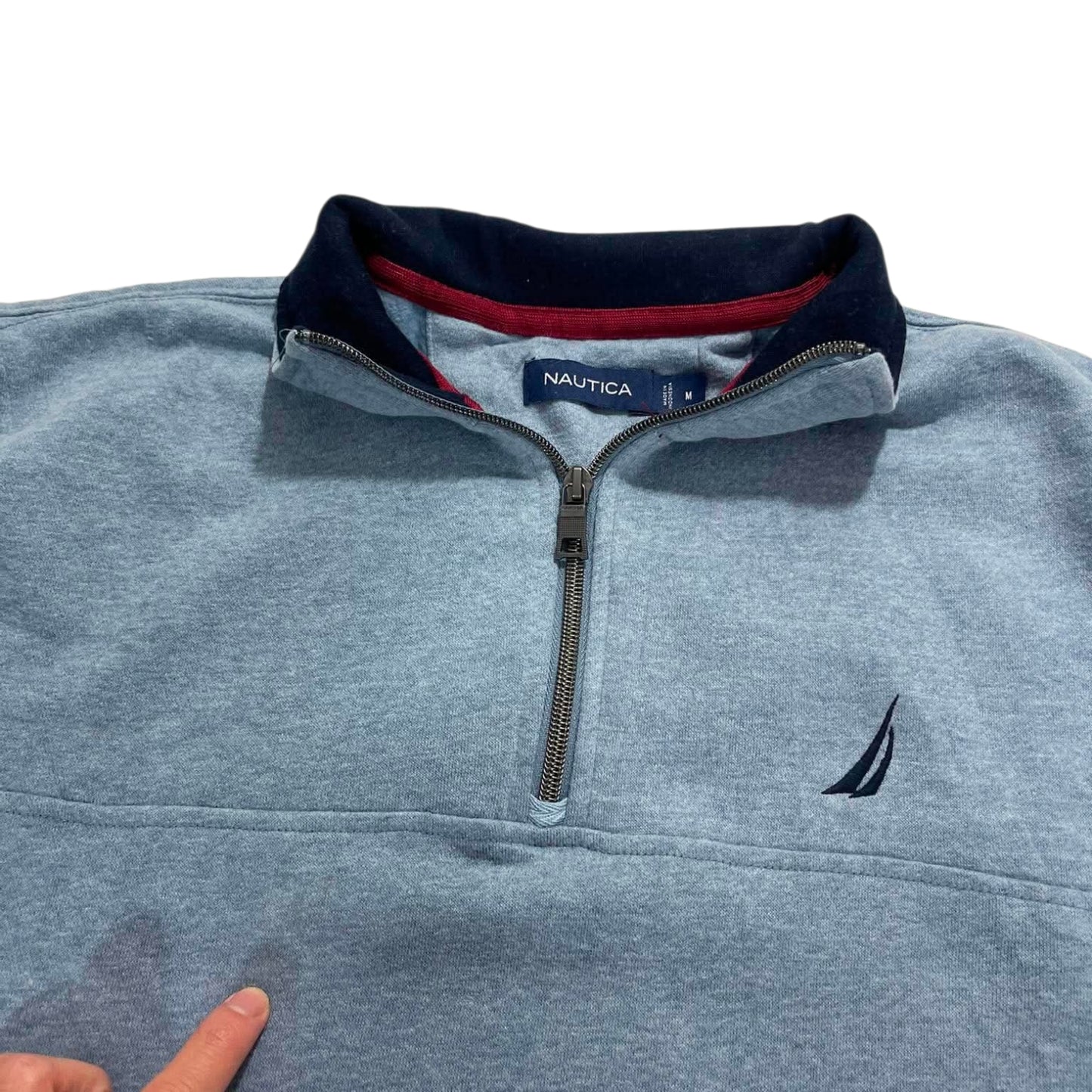 VINTAGE NAUTICA QUARTER ZIP SWEATSHIRT (M)