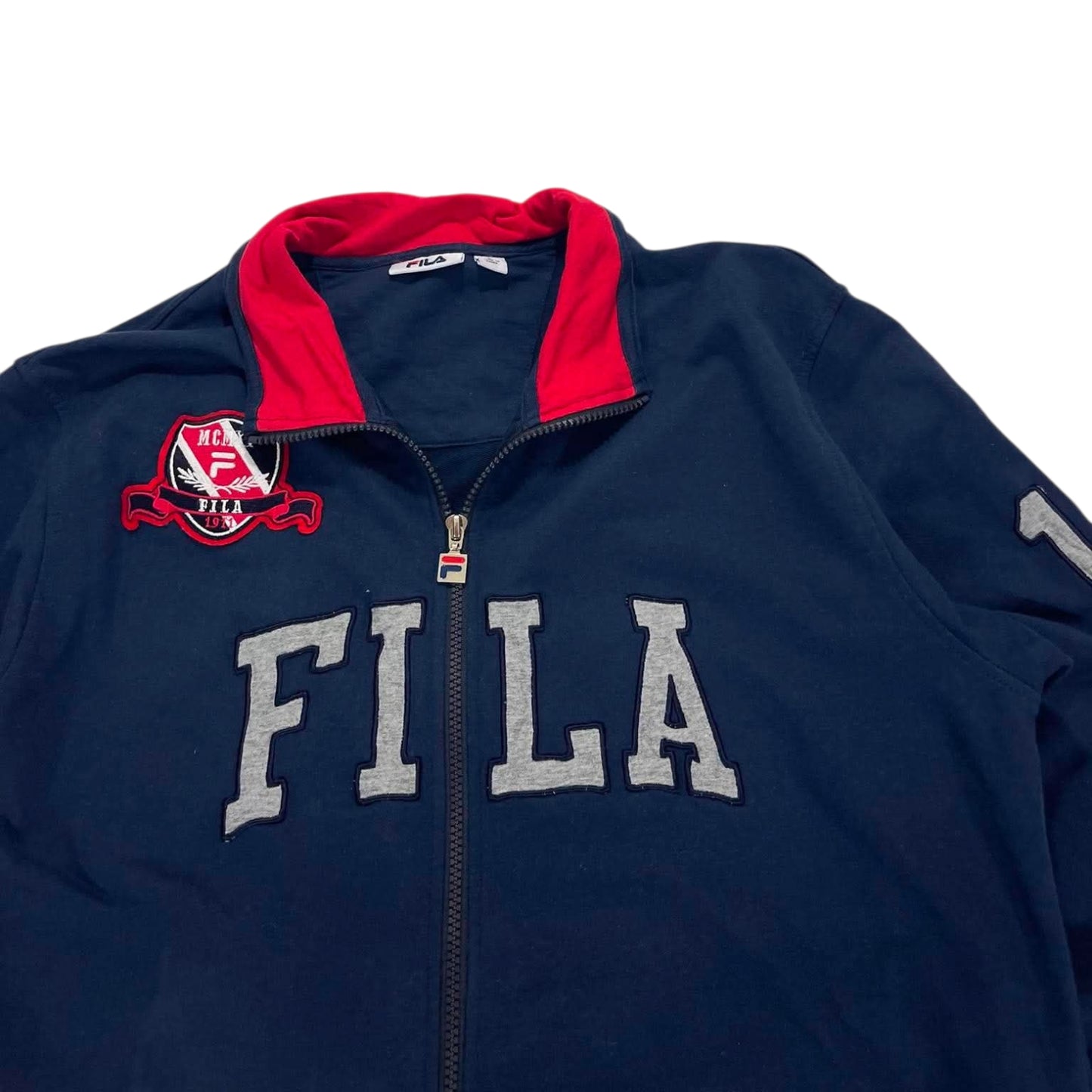 FILA NAVY BLUE ZIP UP JACKET (L)