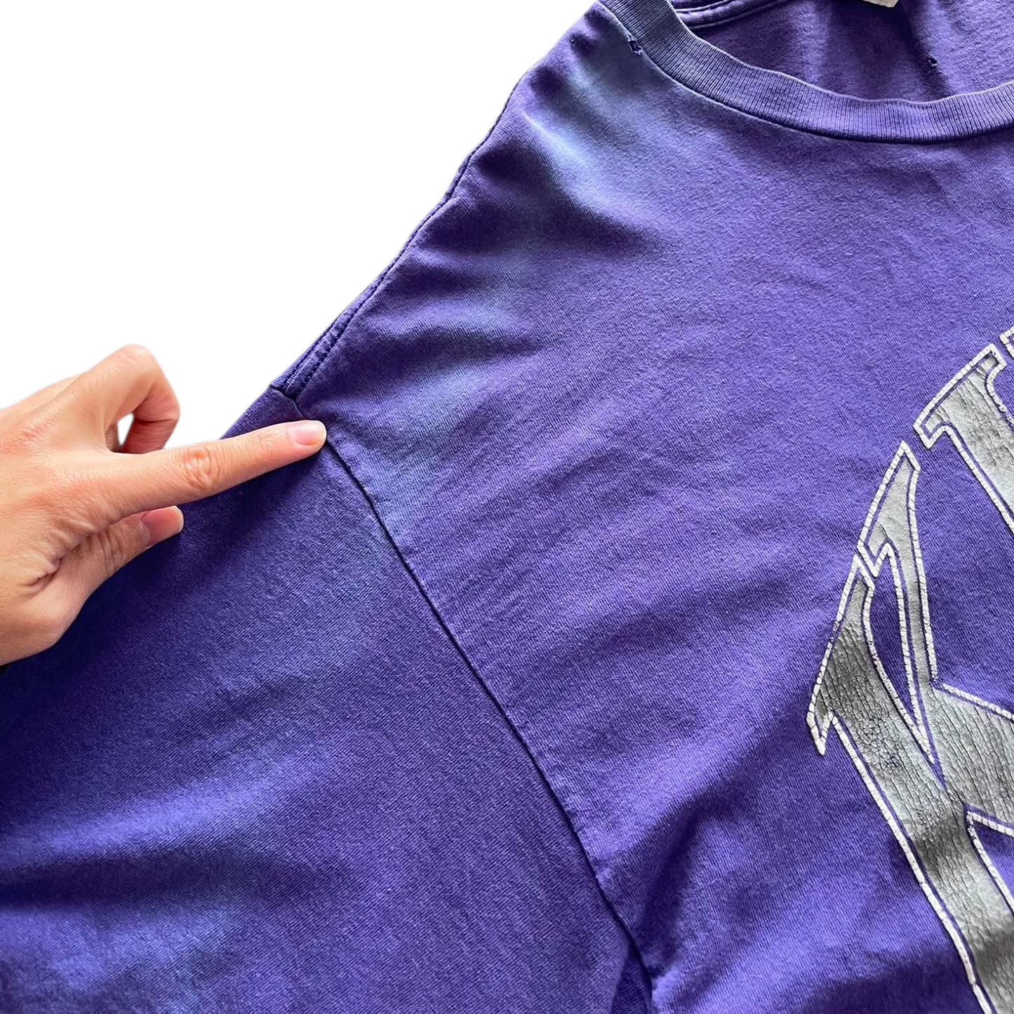 VINTAGE FADED LEE PURPLE SACRAMENTO KINGS NBA TEE (XL-XXL)