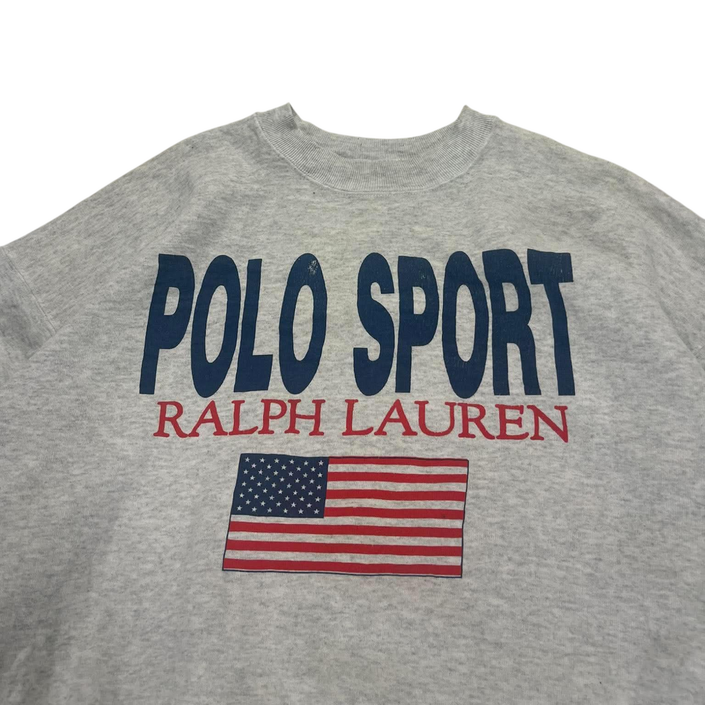 VINTAGE POLO SPORT RALPH LAUREN GRAY CREWNECK (L - XL)