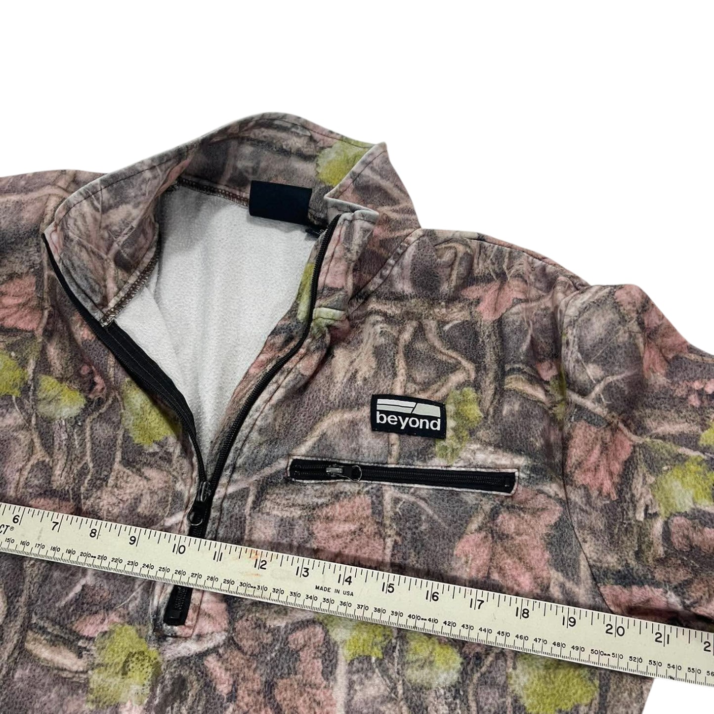 REALTREE MADE IN NZ BEYOND CAMO QUARTER ZIP FLEECE (L)