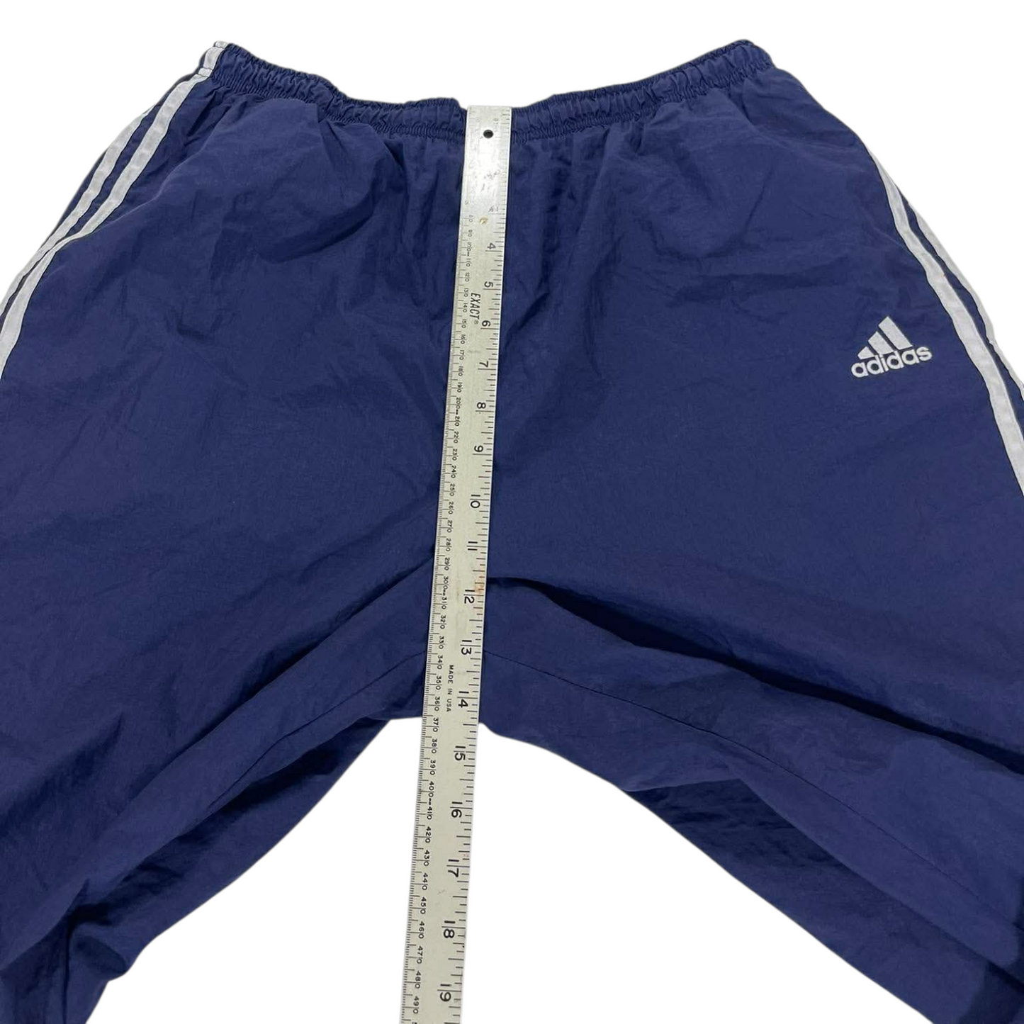 VINTAGE CLASSIC ADIDAS NAVY TRACK PANTS (L)