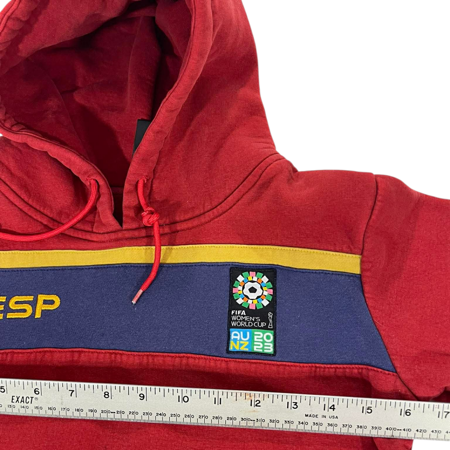 2007 FIFA WOMEN'S WORLD CUP SPAIN RED HOODIE (S)