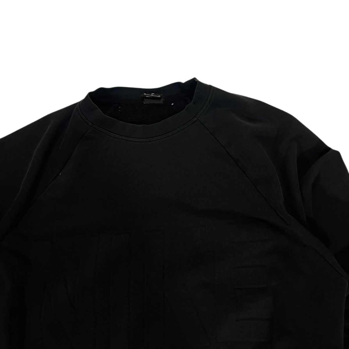 CROPPED STYLE NIKE DRI-FIT BLACK CREWNECK (M)