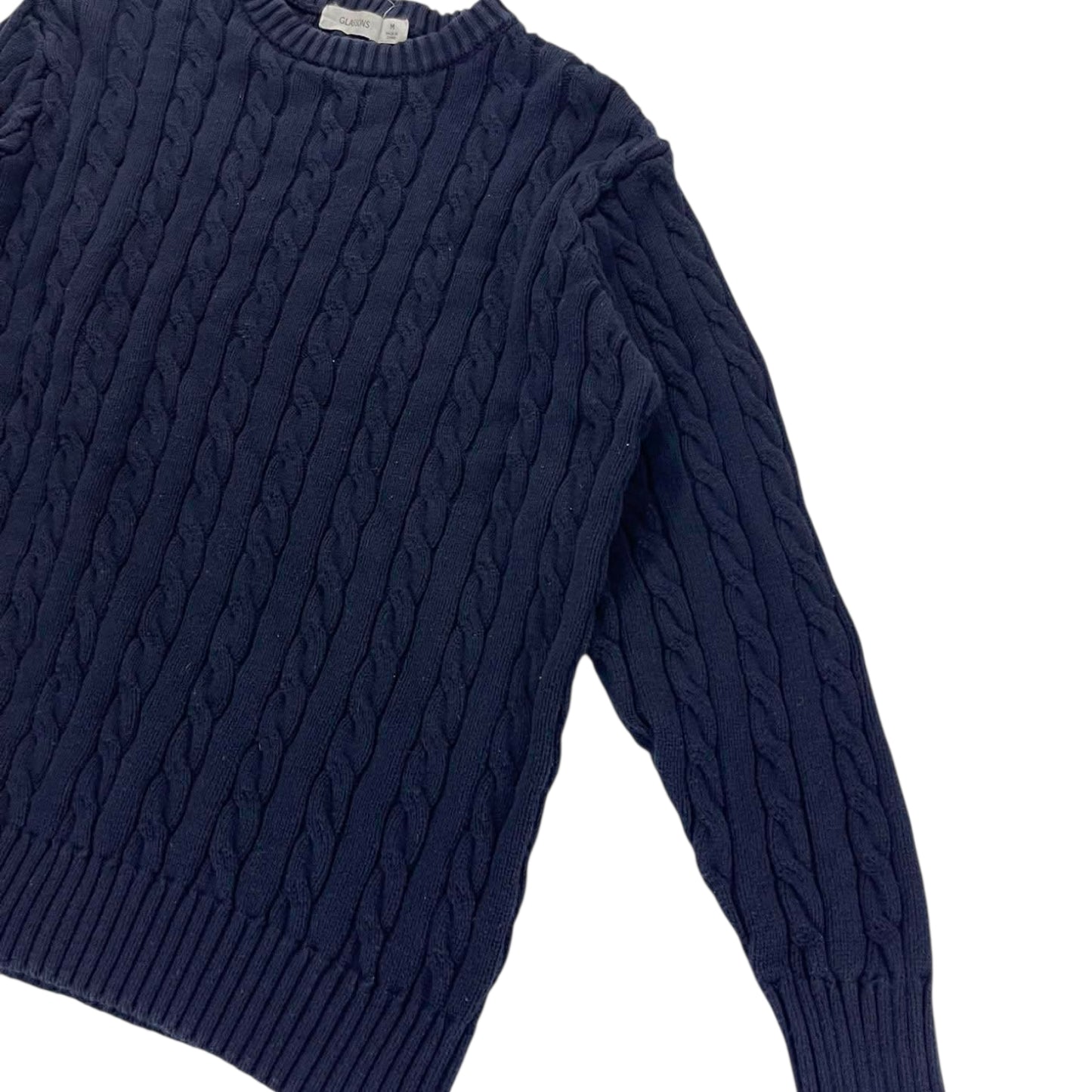 GLASSONS KNIT NAVY BLUE SWEATER (M)