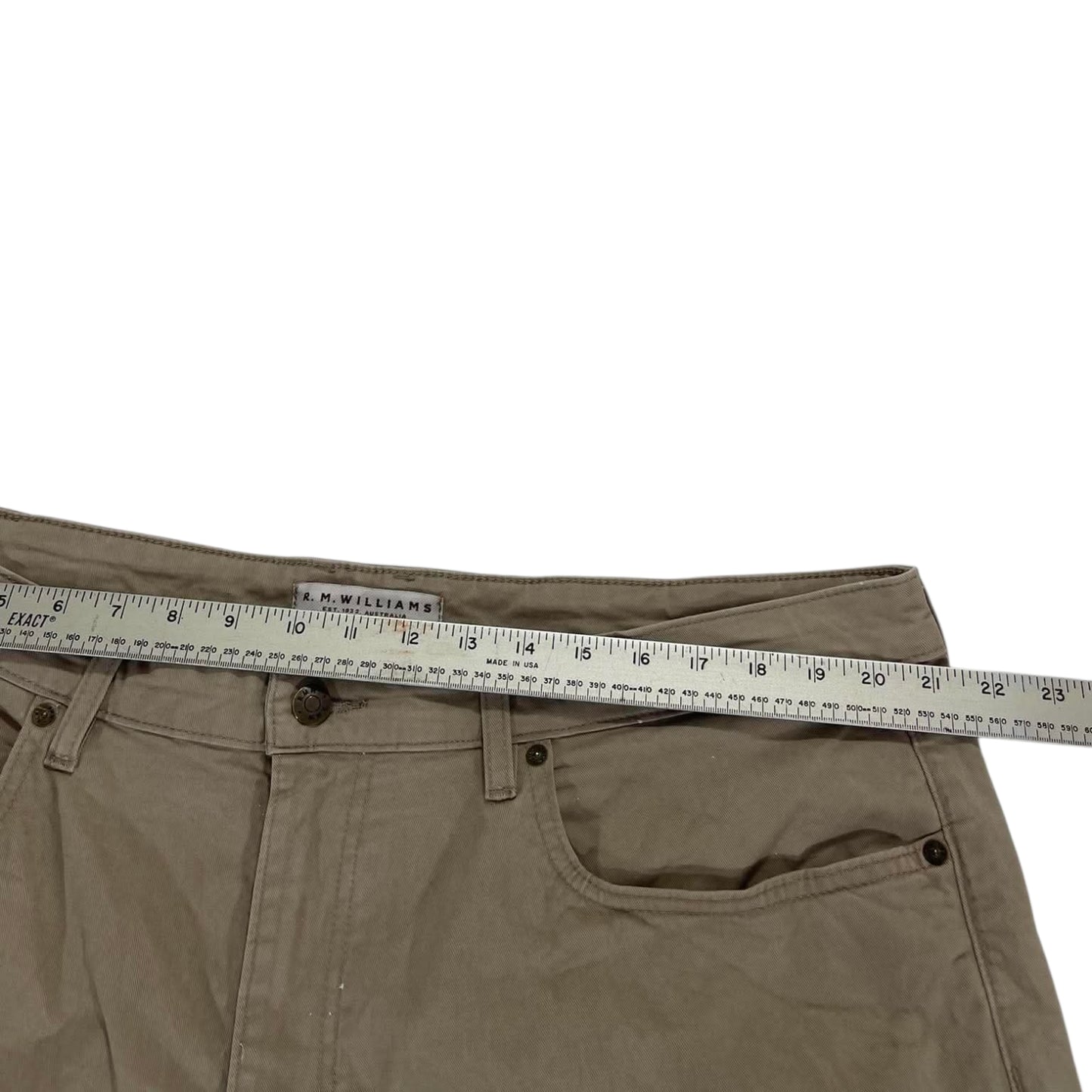 R.M. WILLIAMS TAN CHINO PANTS (42)