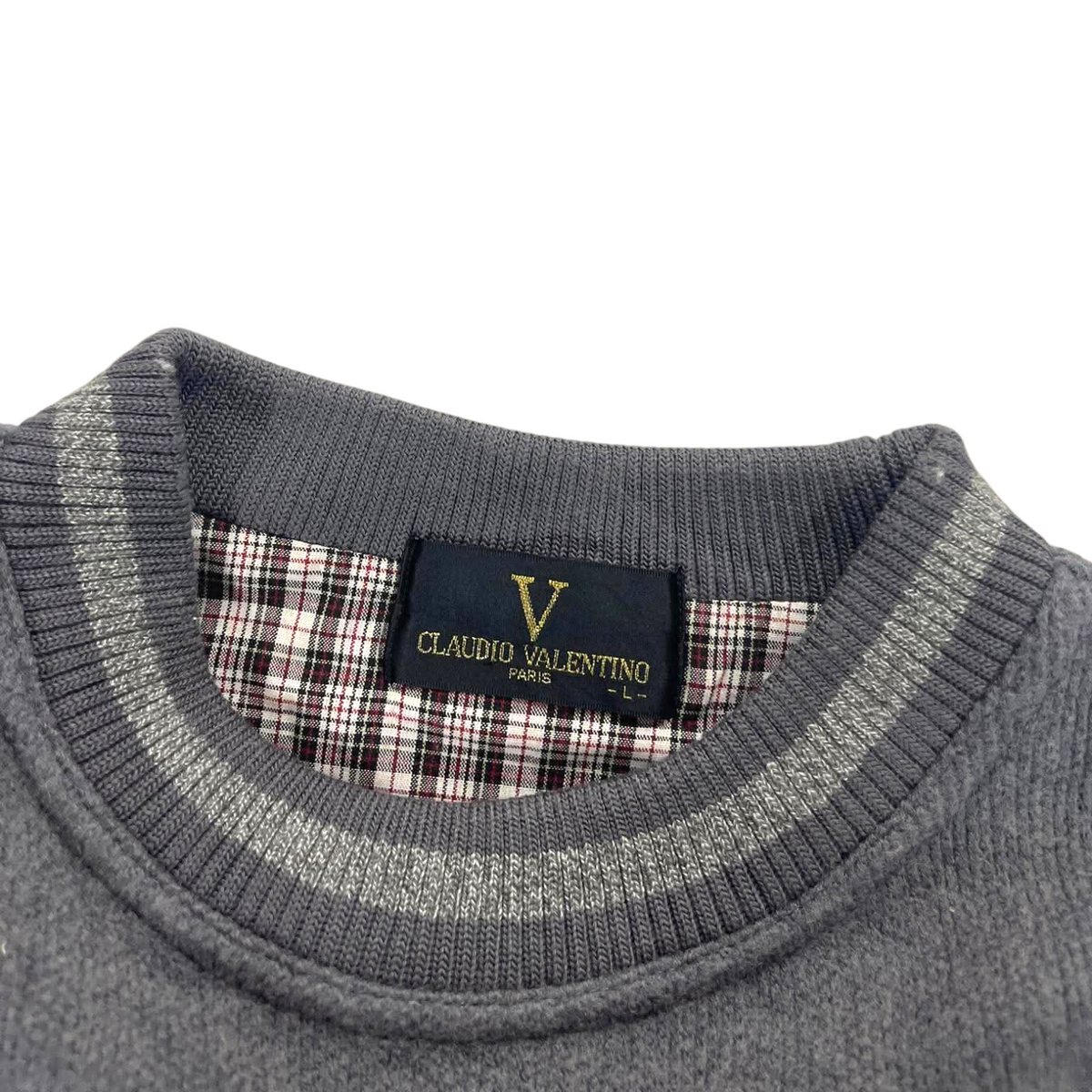 CLAUDIO VALENTINO GRAY CREWNECK (L)