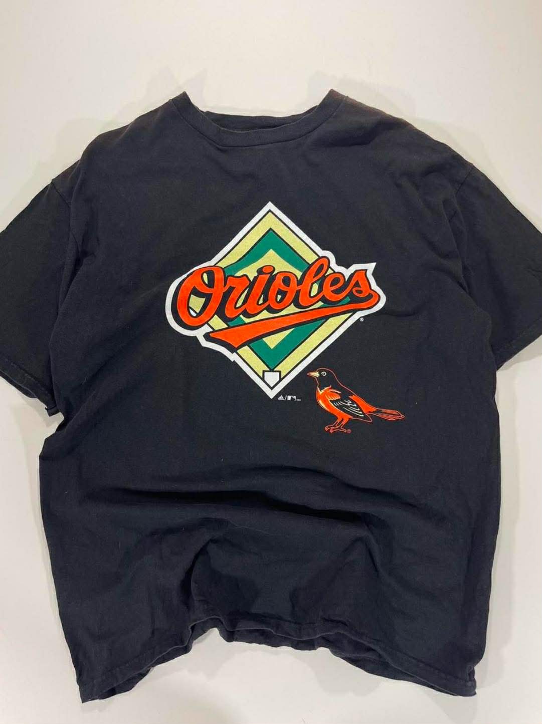 VINTAGE ADIDAS BLACK BALTIMORE ORIOLES T-SHIRT (L)