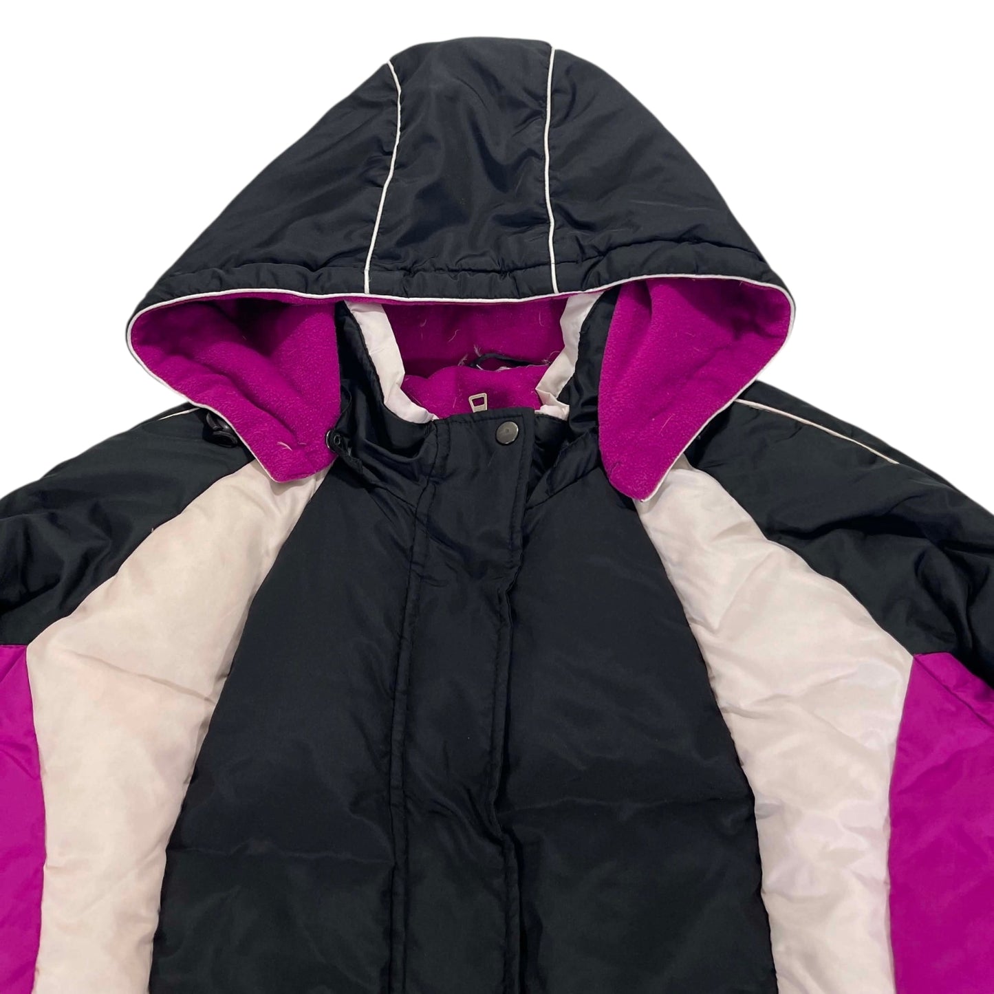MULTI COLOUR PUFFER HOODIE (M)