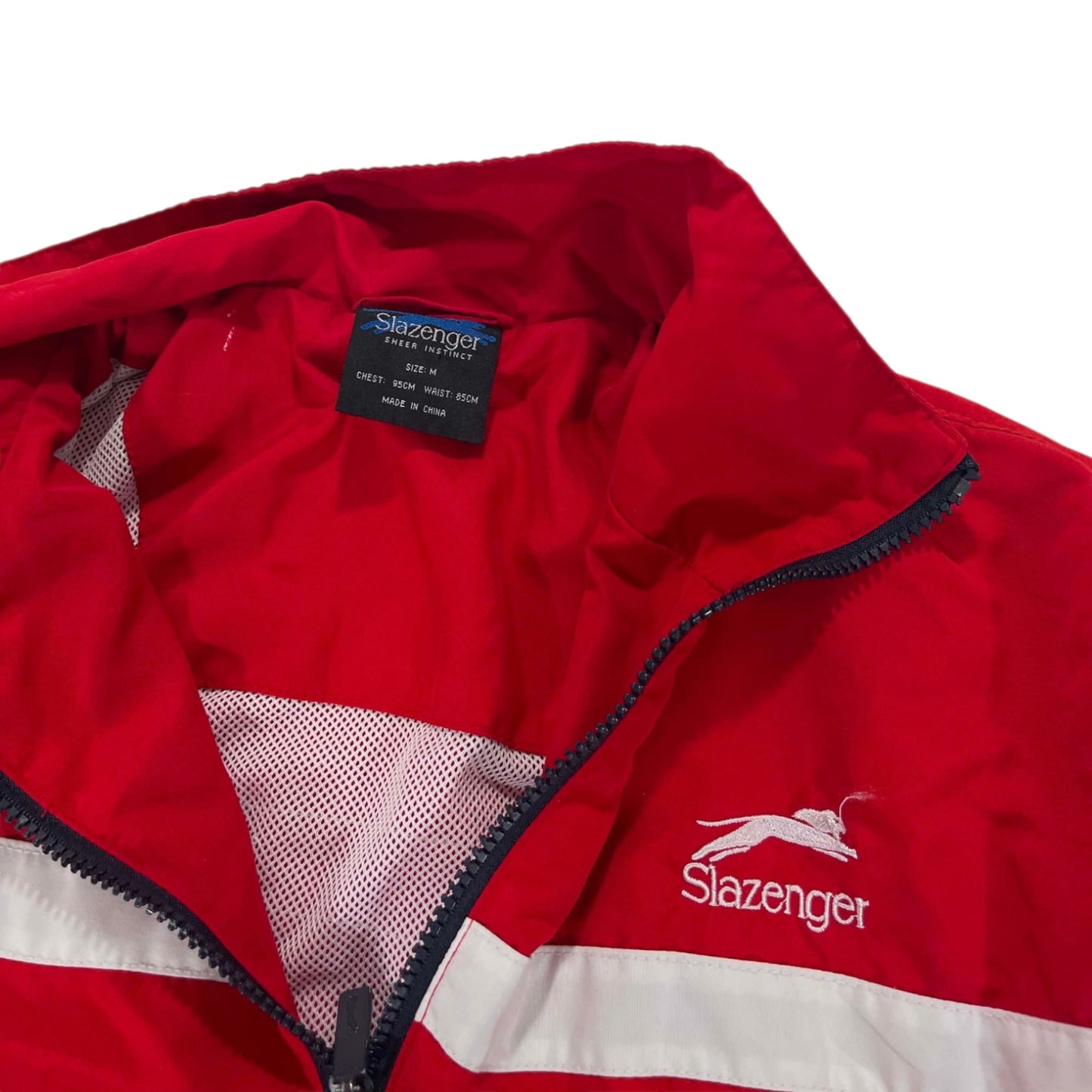 VINTAGE SLAZENGER RED & BLUE WINDBREAKER (M)