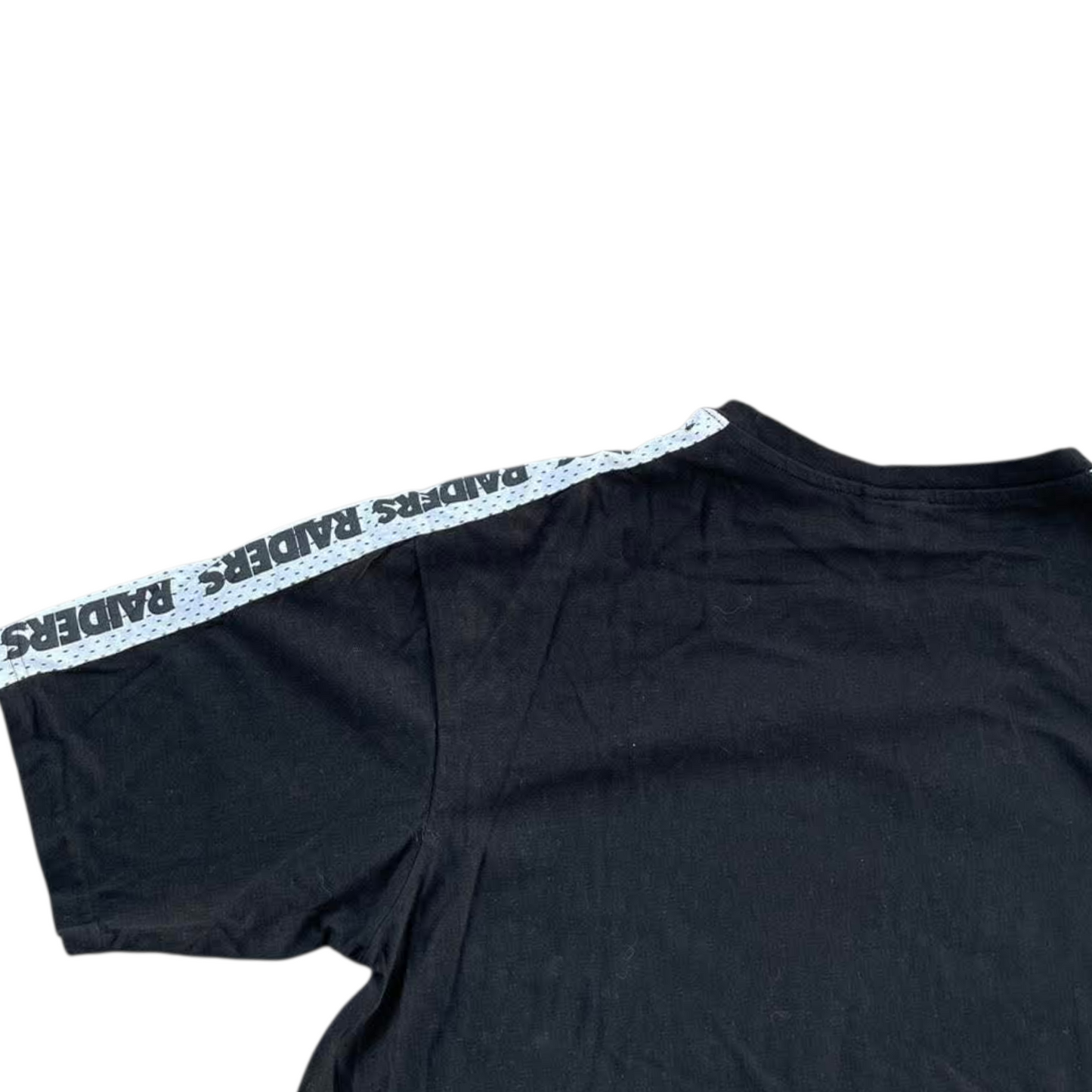OAKLAND RAIDERS BLACK T-SHIRT WITH WHITE ACCENTS (M)