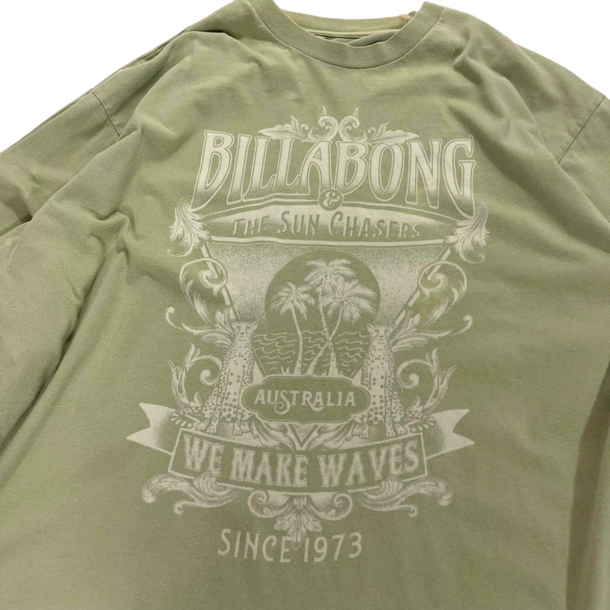 BILLABONG GREEN LONG SLEEVE (10 / XL)