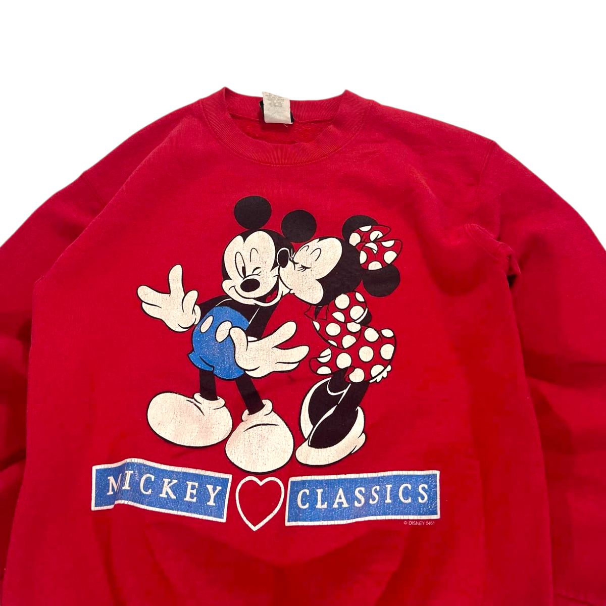 VINTAGE DISNEY MICKEY & MINNIE RED CREWNECK (S)