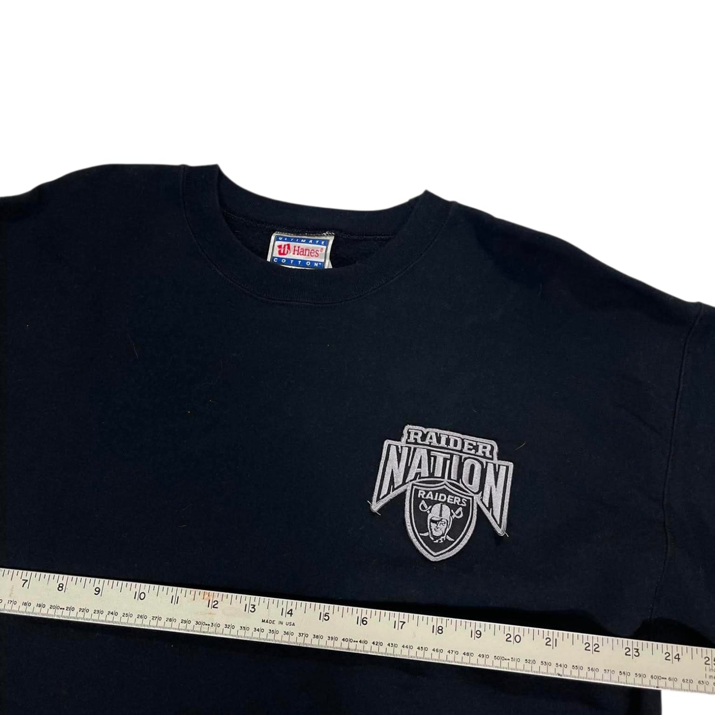 OAKLAND RAIDERS BLACK CREWNECK (L)