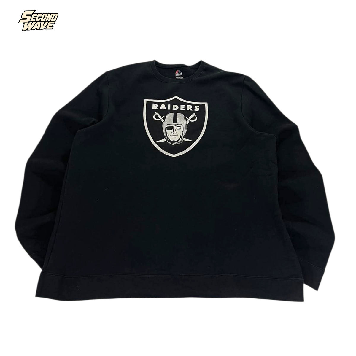 NFL OAKLAND RAIDERS BLACK CREWNECK (XL)