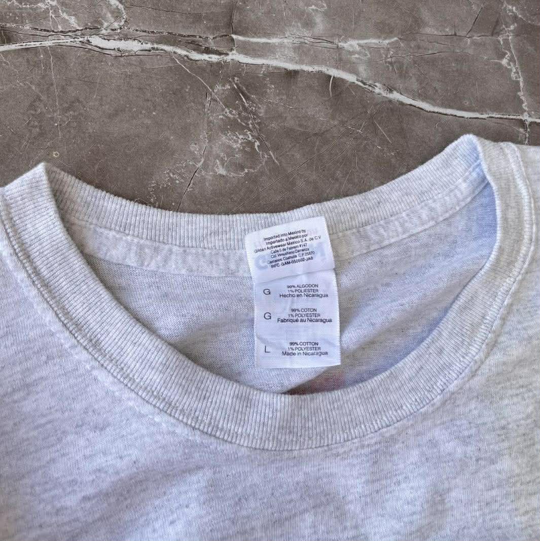 VINTAGE DALE EARNHARDT JR. GREY RACING TEE (L)