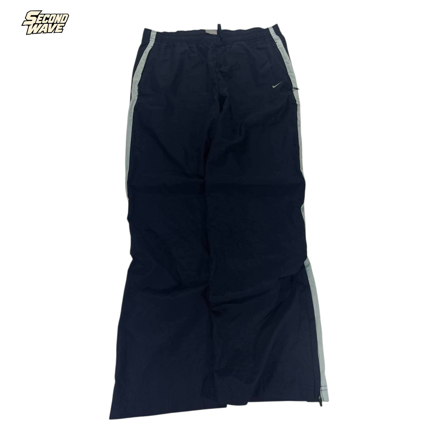 Y2K NIKE NAVY TRACK PANTS ⁶ (M)