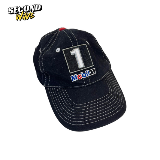 MOBIL 1 BLACK BASEBALL CAP