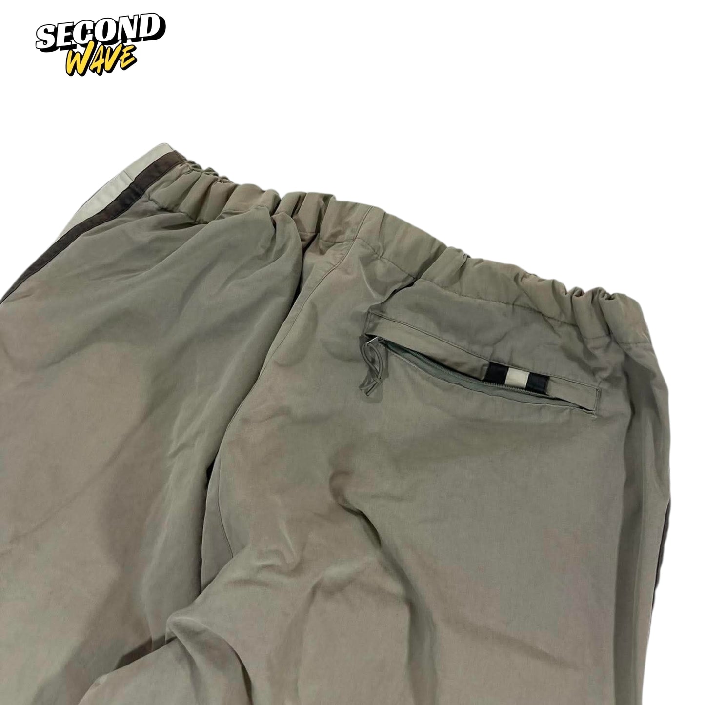 VINTAGE SOUTHCAPE WIDE LEG TRACK PANTS (XL)