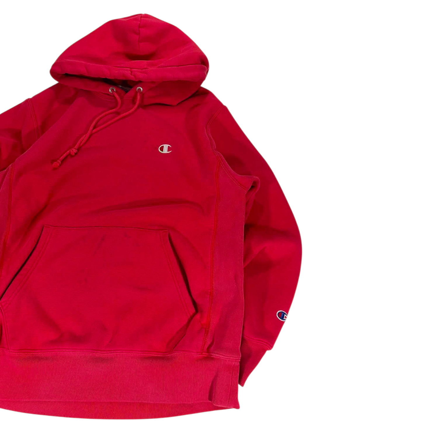 CHAMPION RED HOODIE (M)