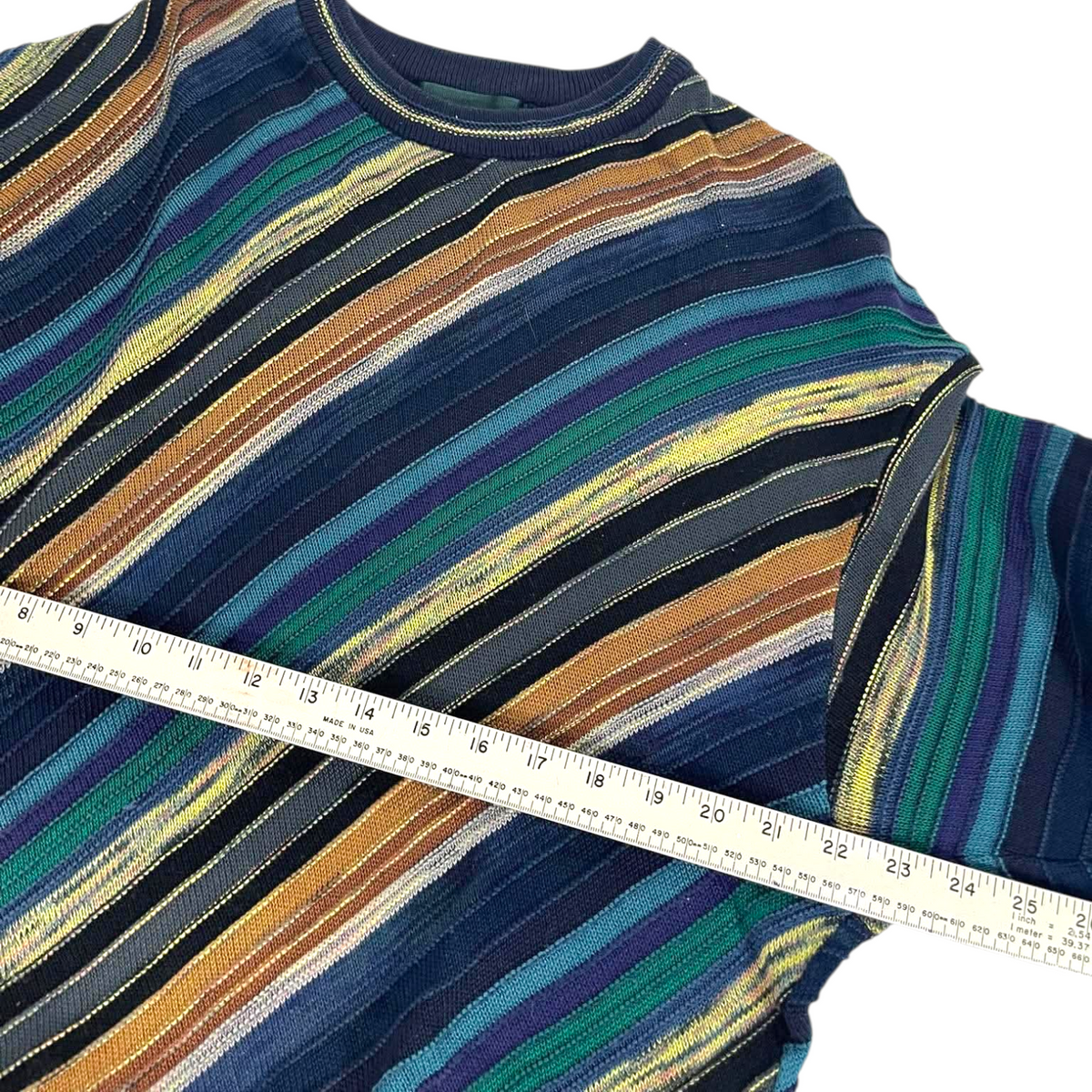 90S TUNDRA STRIPED SWEATER (XL)