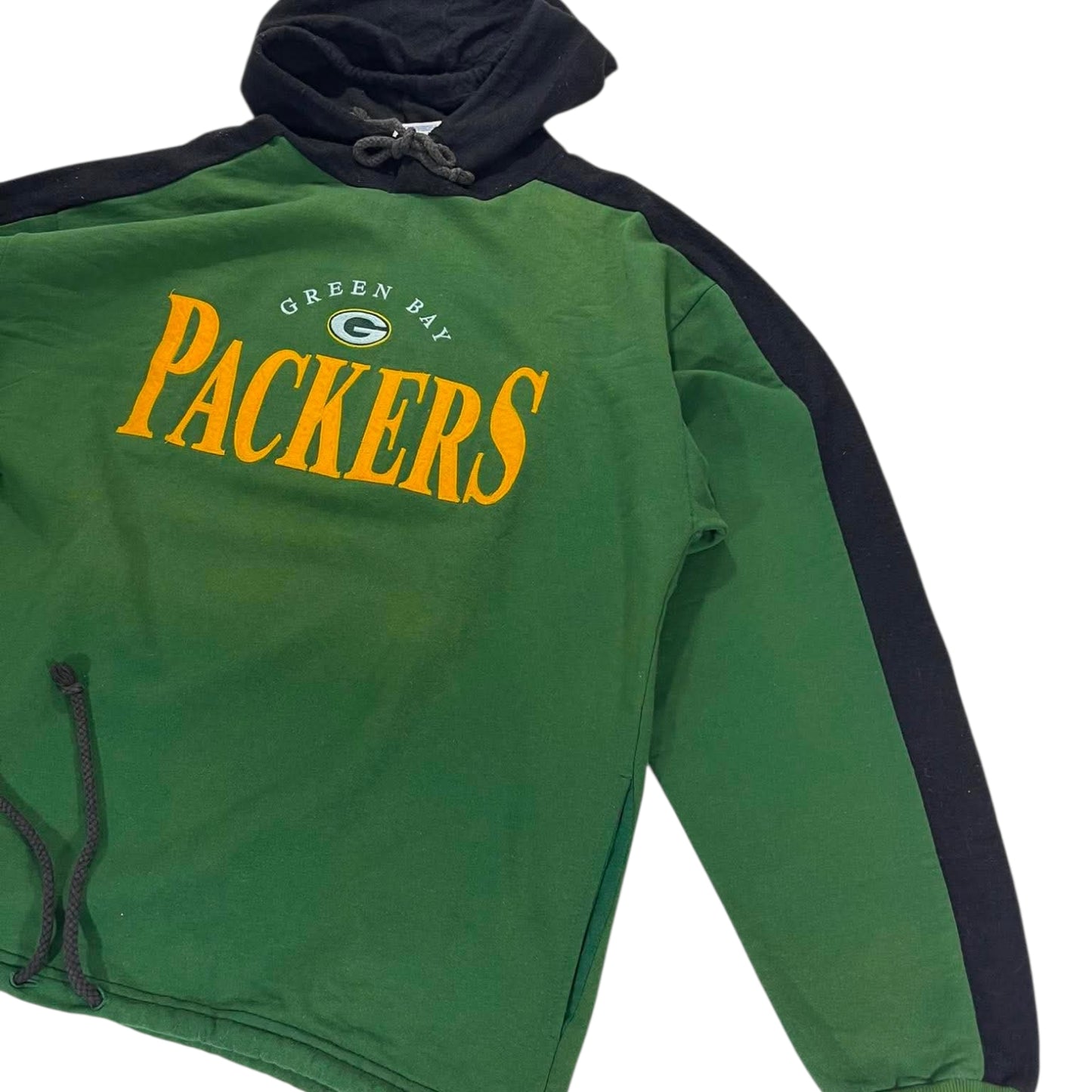 VINTAGE GREEN BAY PACKERS GREEN HOODIE (L-XL)