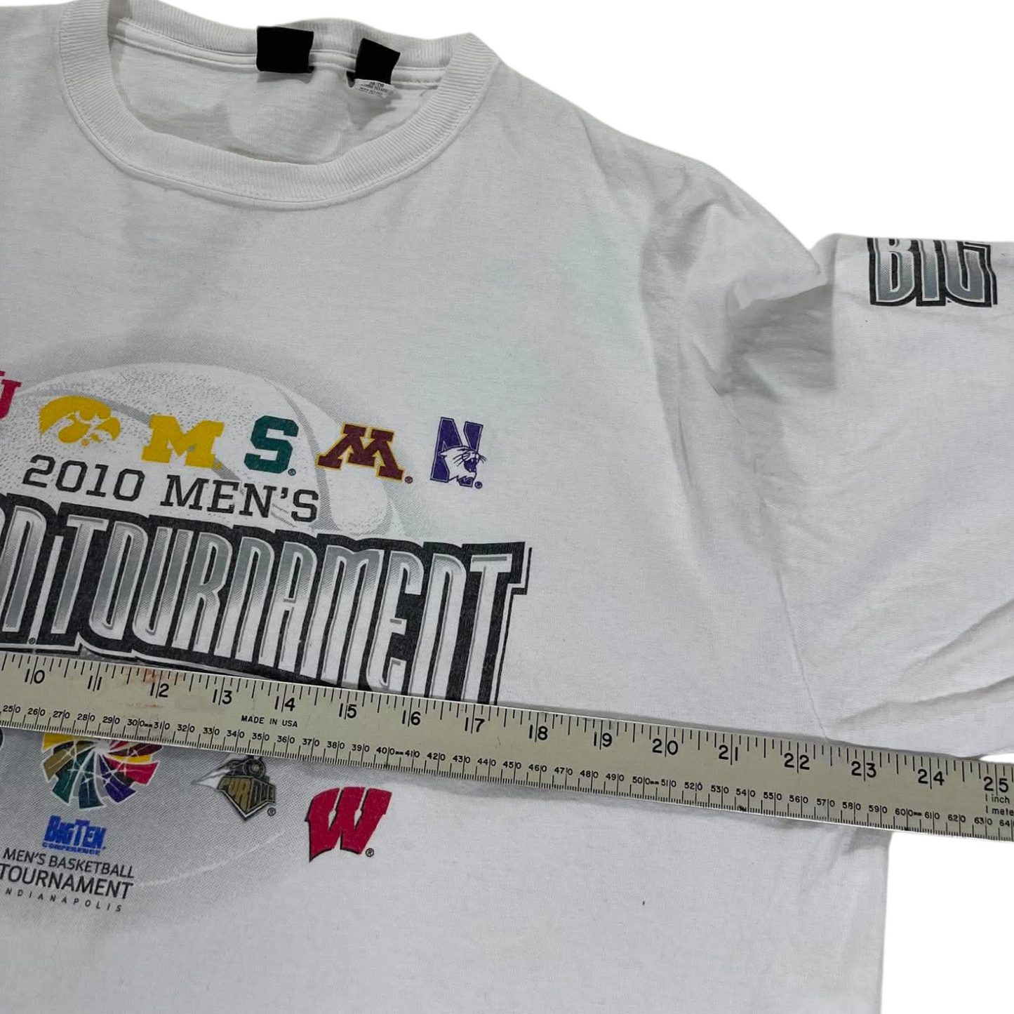 2010 BIG TEN TOURNAMENT WHITE LONG SLEEVE SHIRT (XL)