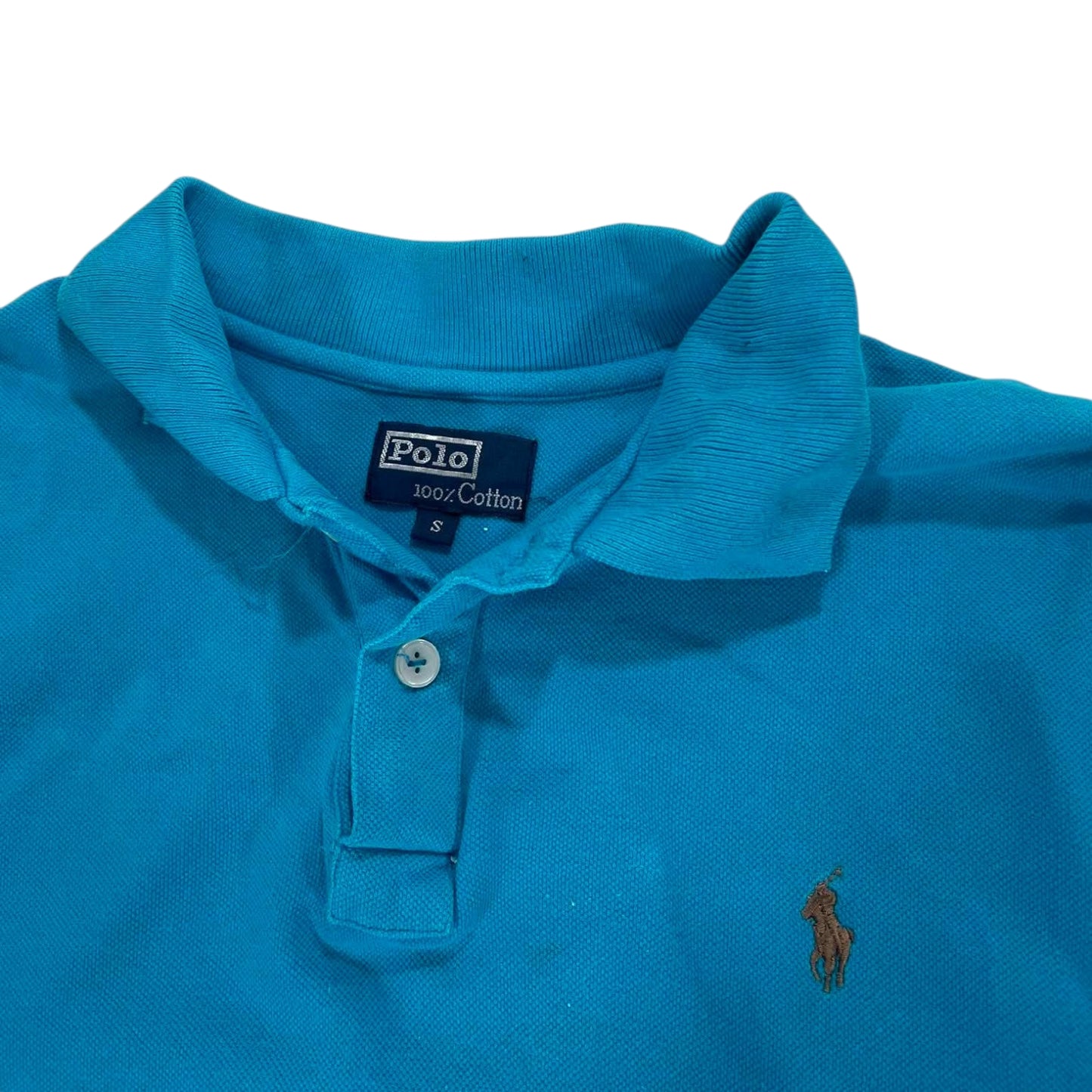 RALPH LAUREN BLUE POLO SHIRT (S)