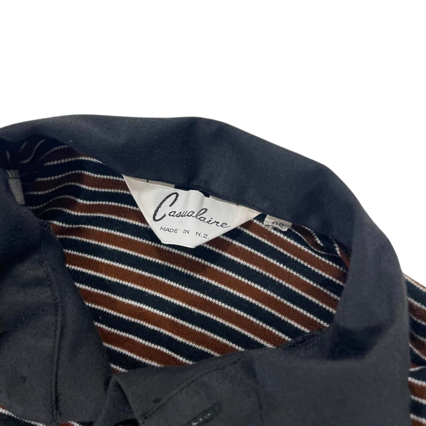 CASUALAIRE LONG SLEEVE STRIPED POLO SHIRT (S)