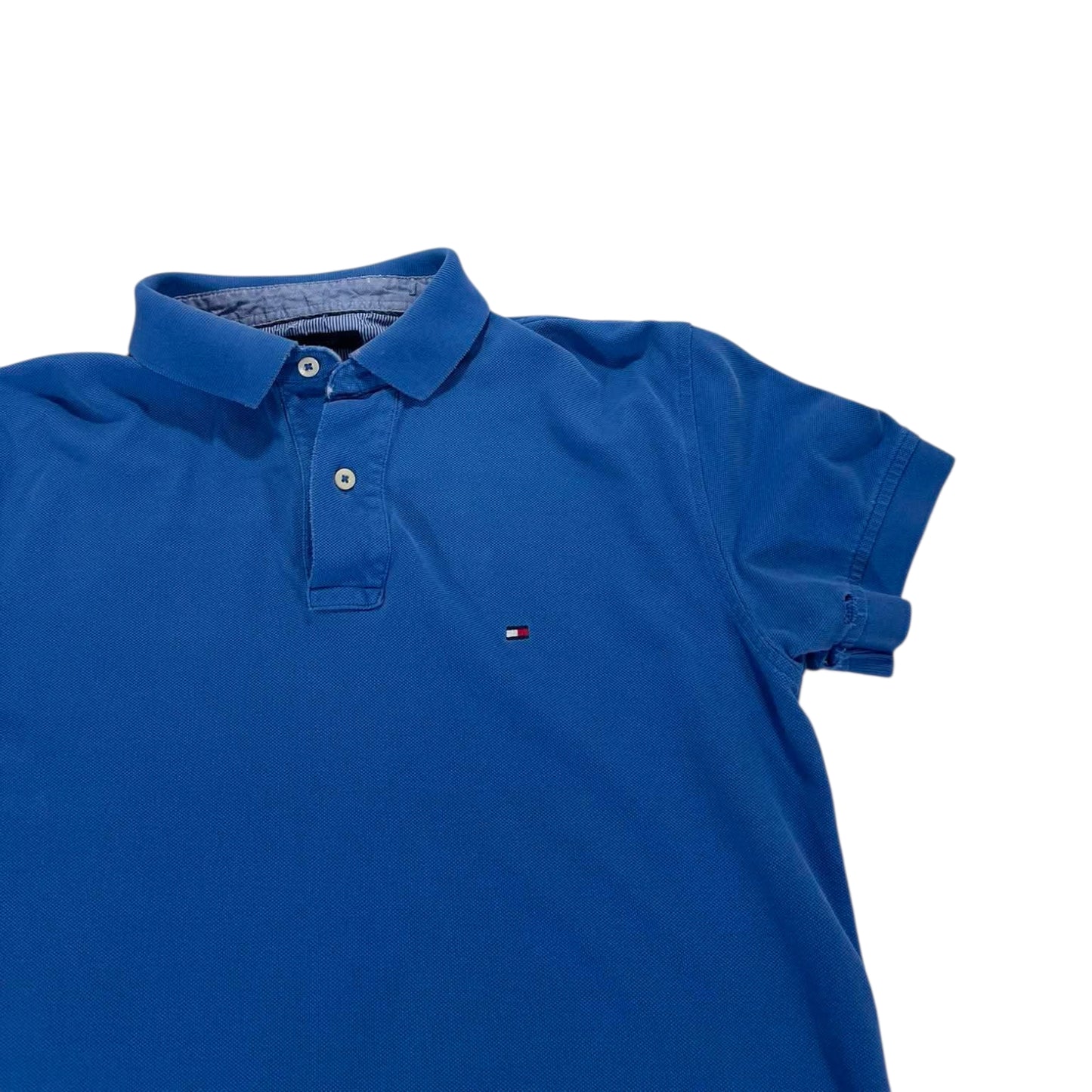 TOMMY HILFIGER BLUE POLO SHIRT (M)