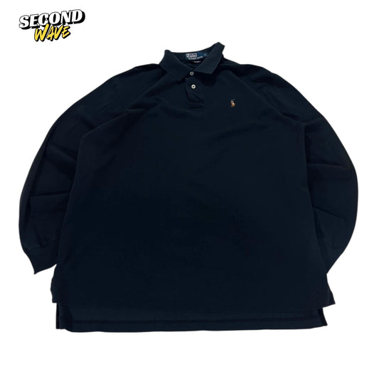 VINTAGE POLO RALPH LAUREN BLACK LONG SLEEVE (L)