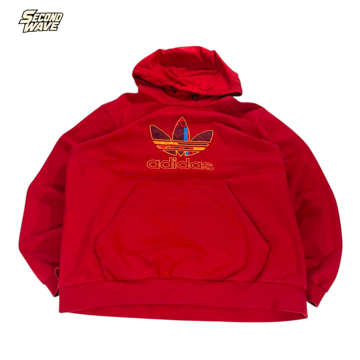 ADIDAS ORIGINALS RED HOODIE (XL)