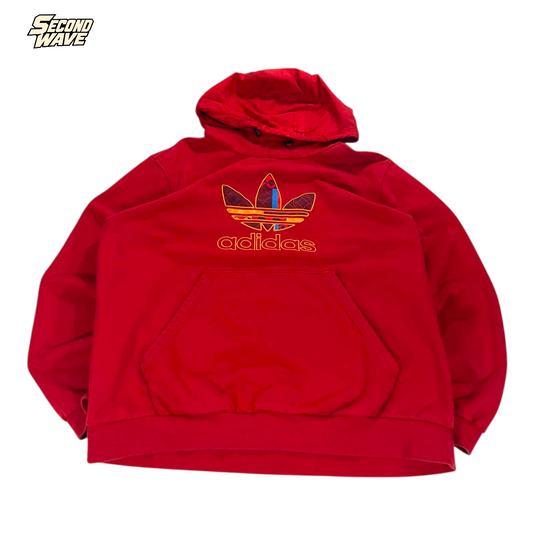 ADIDAS ORIGINALS RED HOODIE (XL)