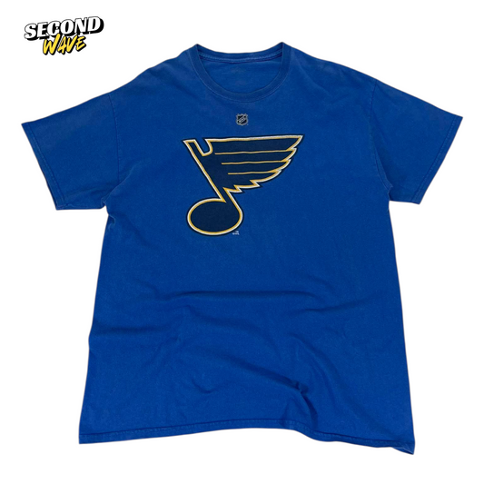 ST. LOUIS BLUEZ BLUE NHL HOCKEY T-SHIRT (M)