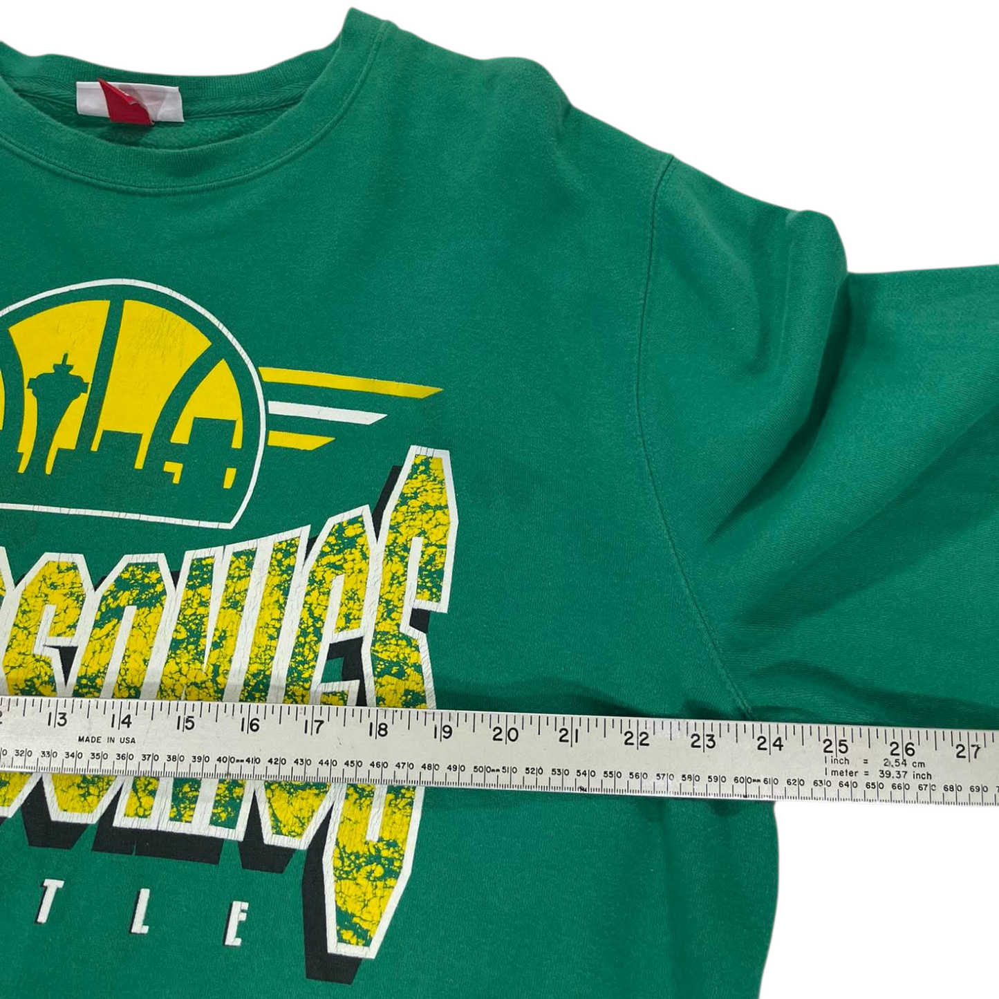 SEATTLE SUPERSONICS GREEN CREWNECK SWEATSHIRT (XXL)