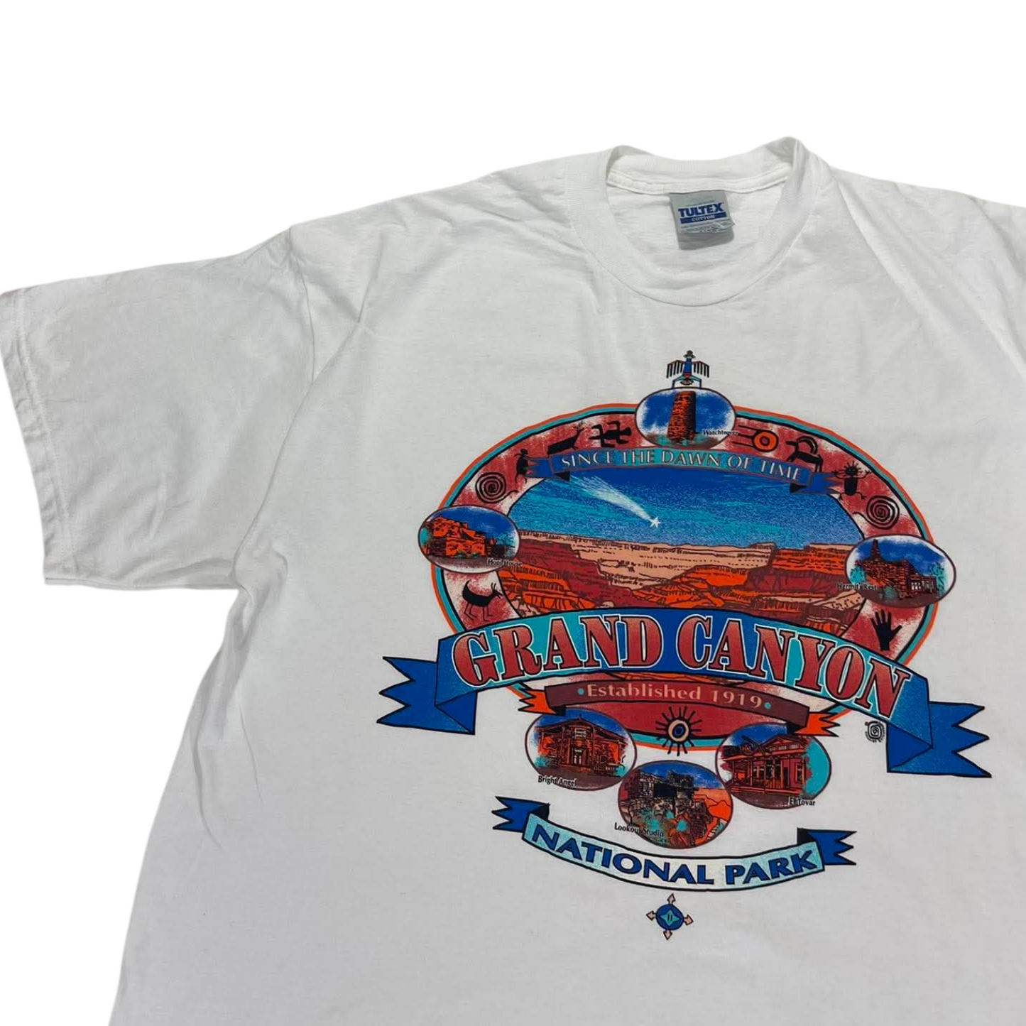 90S GRAND CANYON WHITE COTTON T-SHIRT (XL)