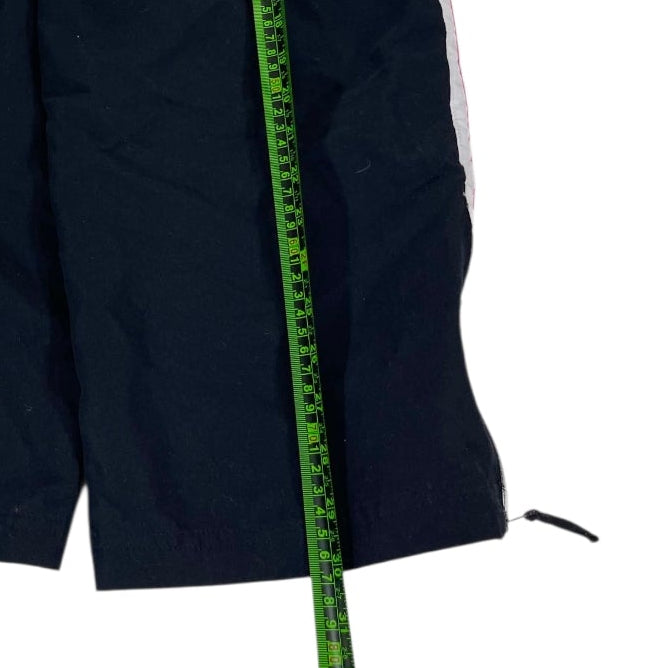Y2K ACTIVE BLACK BAGGY TRACK PANTS (M)