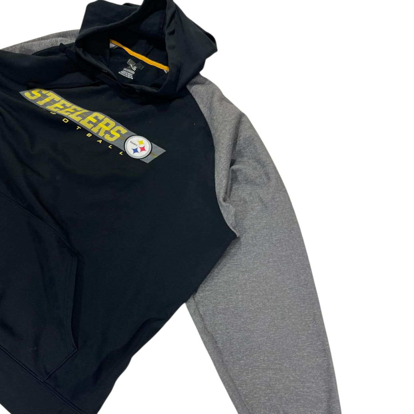 PITTSBURGH STEELERS BLACK & GREY HOODIE (XL)