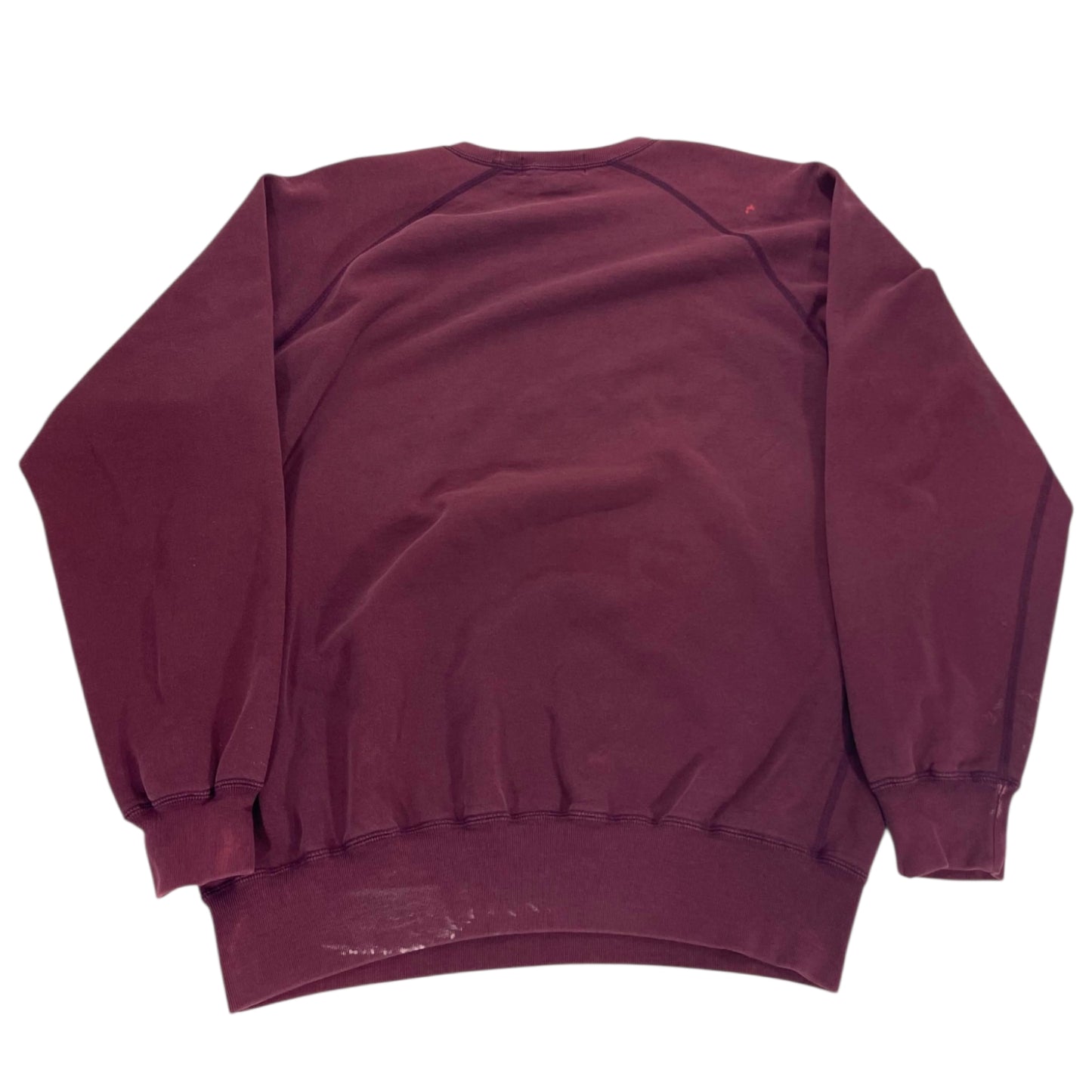TRASHED POLO RALPH LAUREN BURGUNDY CREWNECK (L)