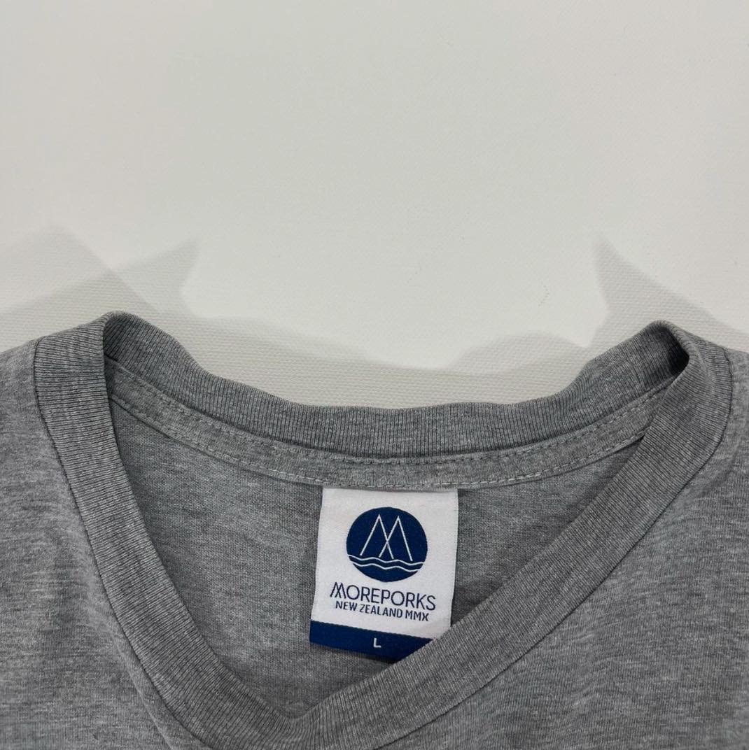 MOREPORKS SAILING APPAREL GREY T-SHIRT (M-L)