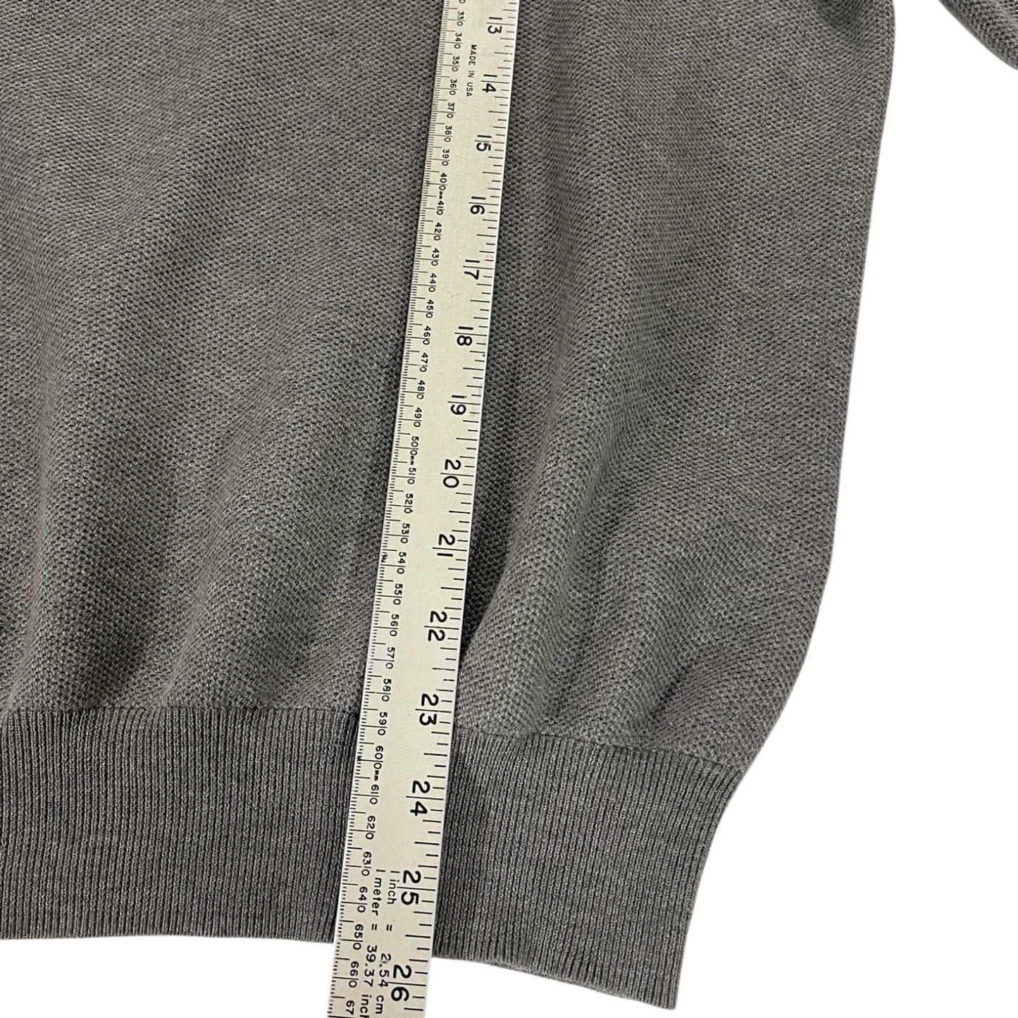 POLO RALPH LAUREN GRAY QUARTER ZIP (M - L)