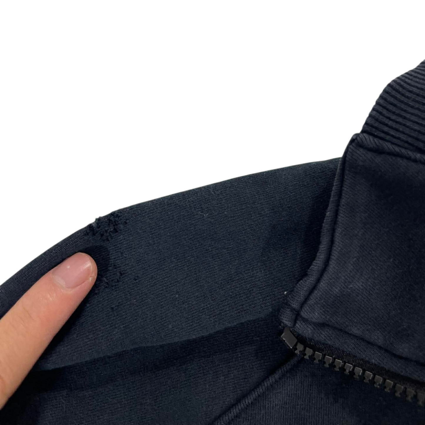 NIKE BLACK ZIP UP SHIRT (L)