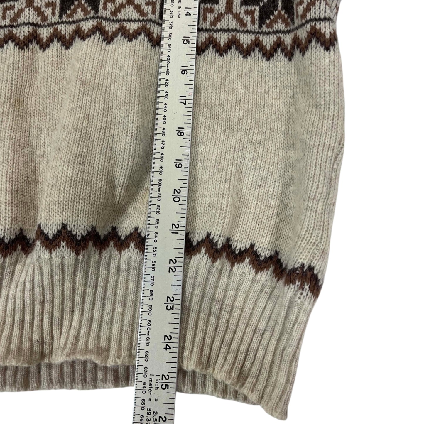 VINTAGE 90S 100% PURE WOOL NEW ZEALAND MADE SWEATER (M)
