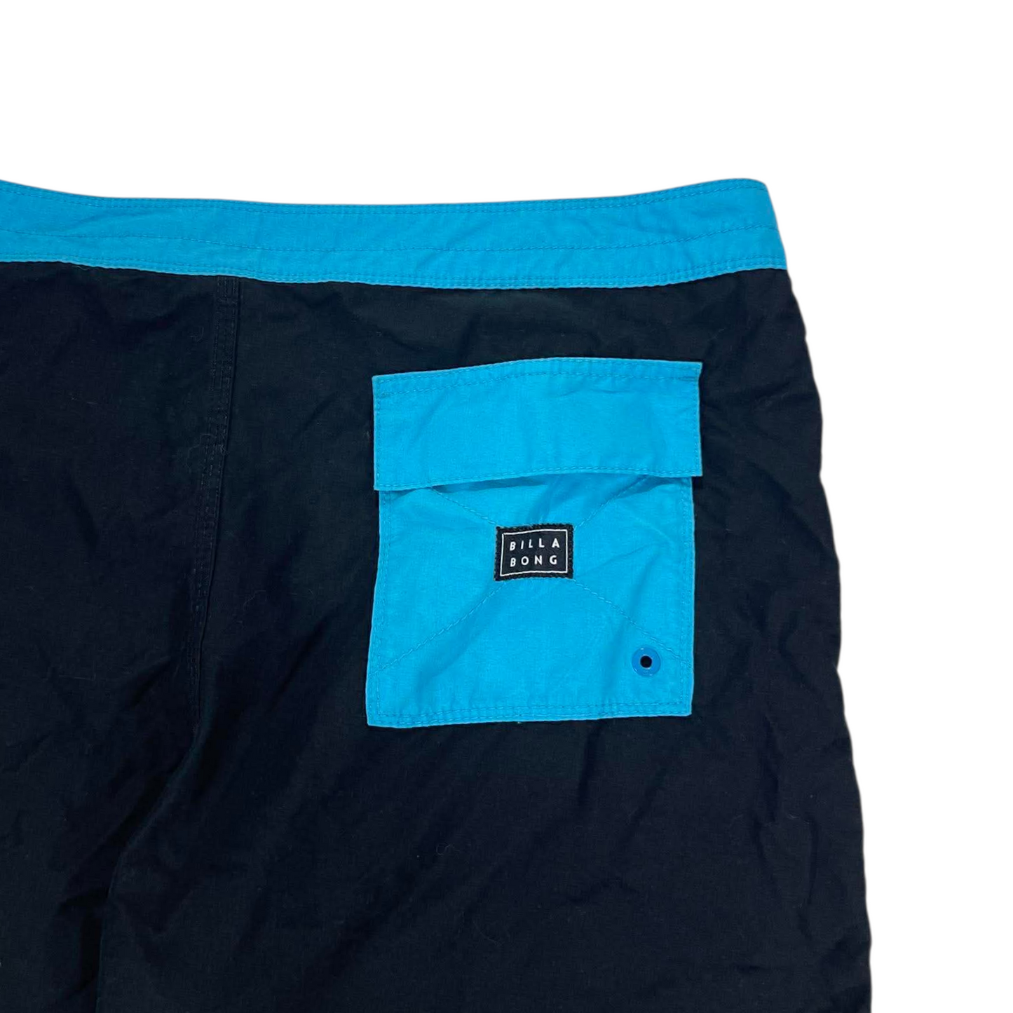 BILLABONG BLACK & BLUE BOARD SHORTS (36)