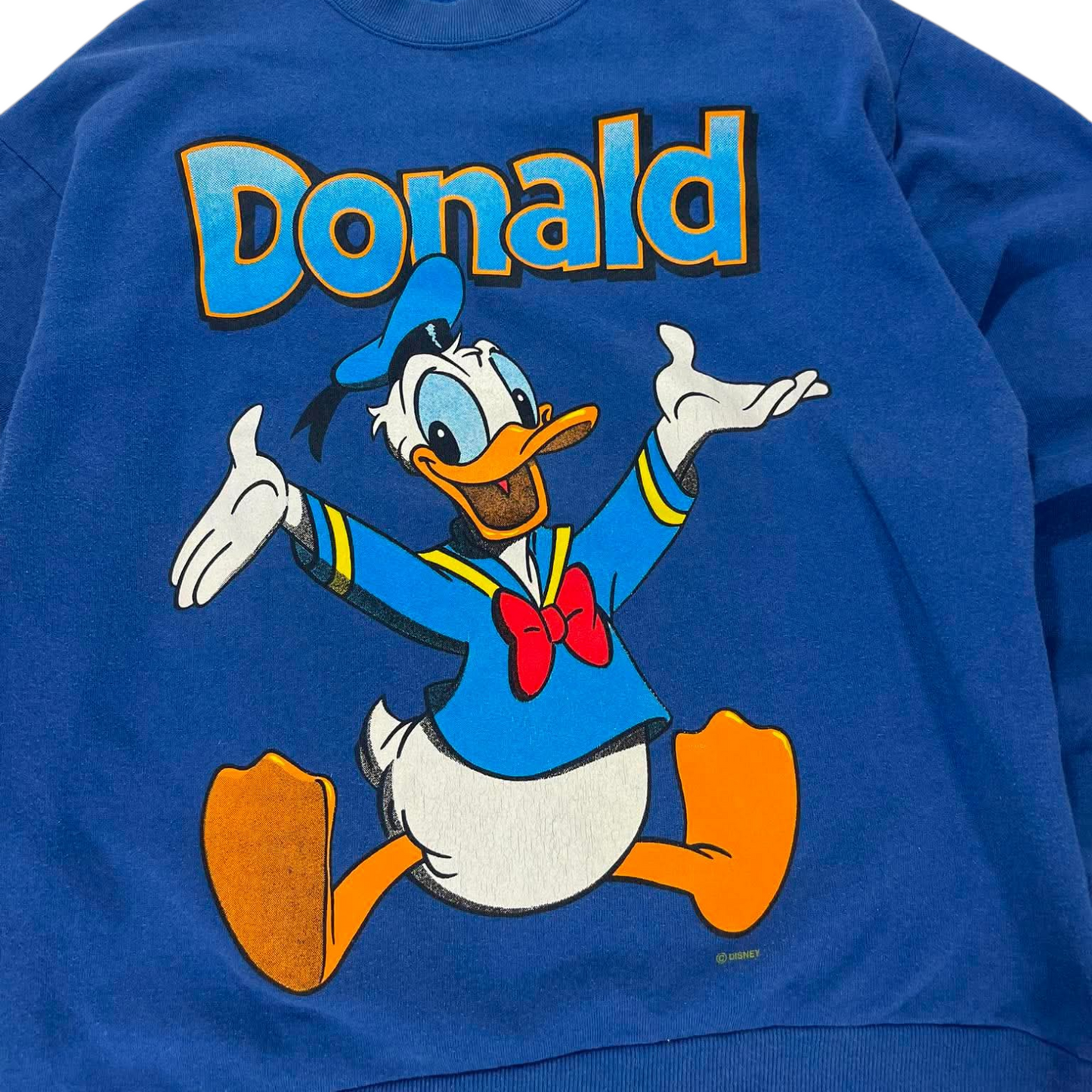 DISNEY DONALD DUCK BLUE CREWNECK SWEATSHIRT (L)