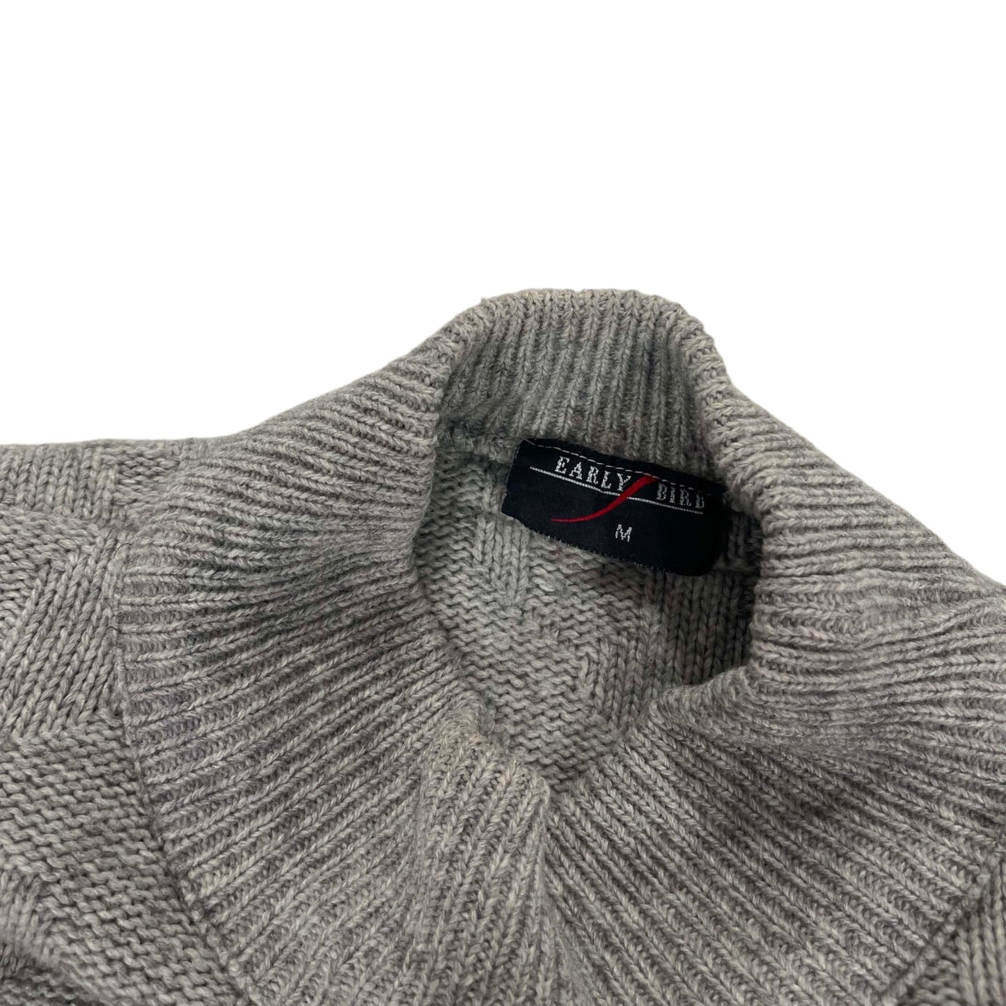 VINTAGE PURE WOOL EARLY BIRD  GREY SWEATER (M)