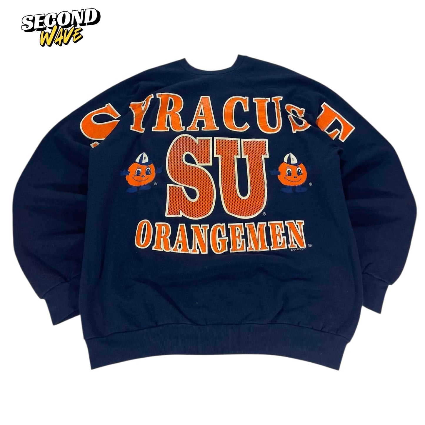 VINTAGE SYRACUSE UNIVERSITY NAVY CREWNECK (XL)