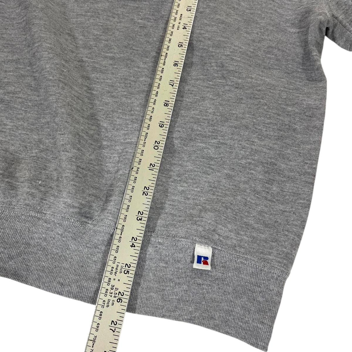 VINTAGE PRINCETON RUSSELL GREY CREWNECK (L)