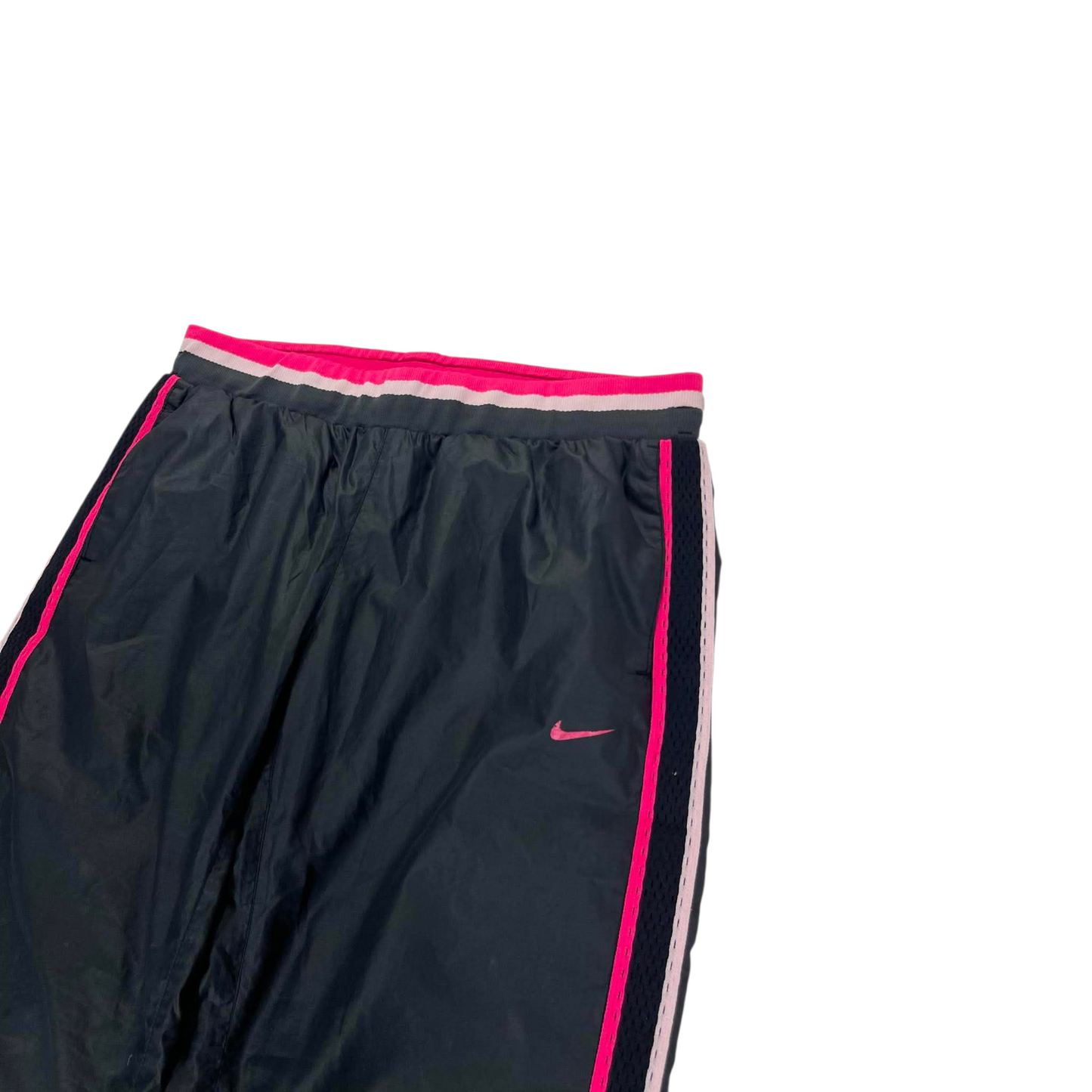Y2K NIKE BLACK/PINK TRACK PANTS (M-L) ⁵